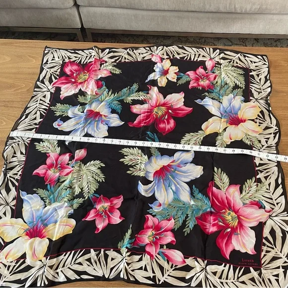 NWT Lauren Ralph Lauren sheer silk scarf